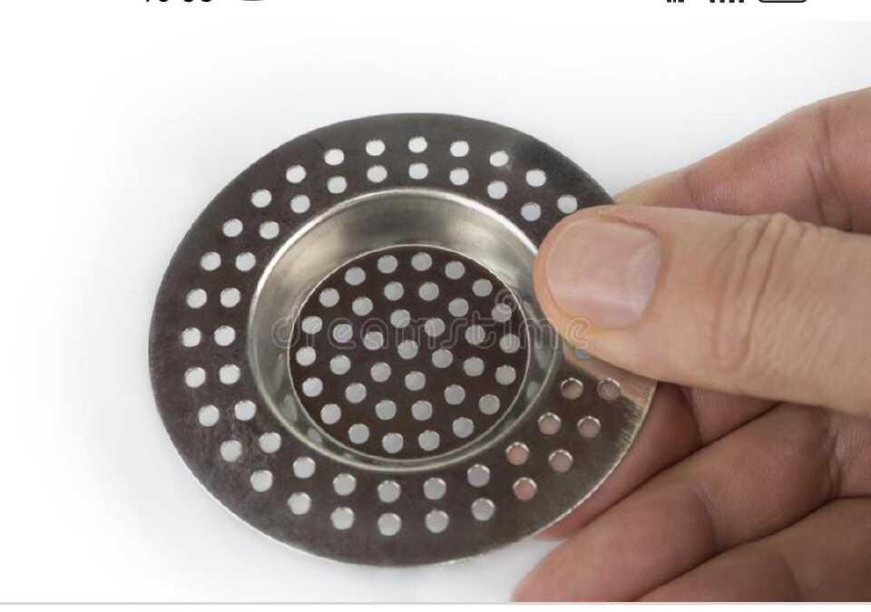 Stainless steel kitchen sink strainer