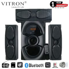 Vitron 3.1CH Multimedia X-Bass Speaker System Home Theatre System AC/DC Subwoofer Bluetooth Woofer USB/SD/FM Home Audio System with Remote Control