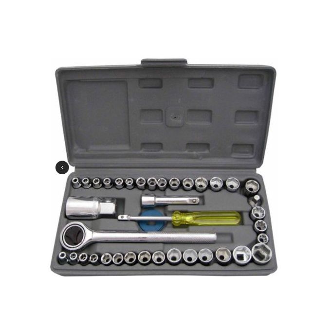 Aiwa 40pcs Automobile/Motorcycle Repair TOOL BOX Set Sockets Mini Socket Wrench Set