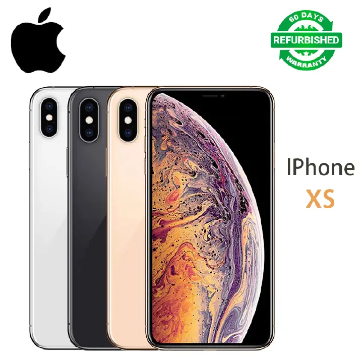 refurbished  iphone Xs 64G/256G/512G+4G Silver 12MP 5.8'' apple smart phone Face ID unlock