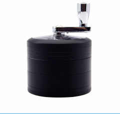 Kitchen Dining room appliances 4-layer Tobacco Grinder Manual Aluminum Herbal Herb Mill Spice Crusher Smoke Grinder Crusher Hand Crank Muller Smoking Accessory