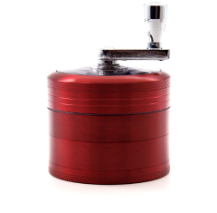 Kitchen Dining room appliances 4-layer Tobacco Grinder Manual Aluminum Herbal Herb Mill Spice Crusher Smoke Grinder Crusher Hand Crank Muller Smoking Accessory