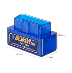 New Mini ELM327 Bluetooth V2.1 OBD2 Car Diagnostic Scanner ELM 327 Bluetooth For Android/Symbian For OBDII Protocols 3 Colors