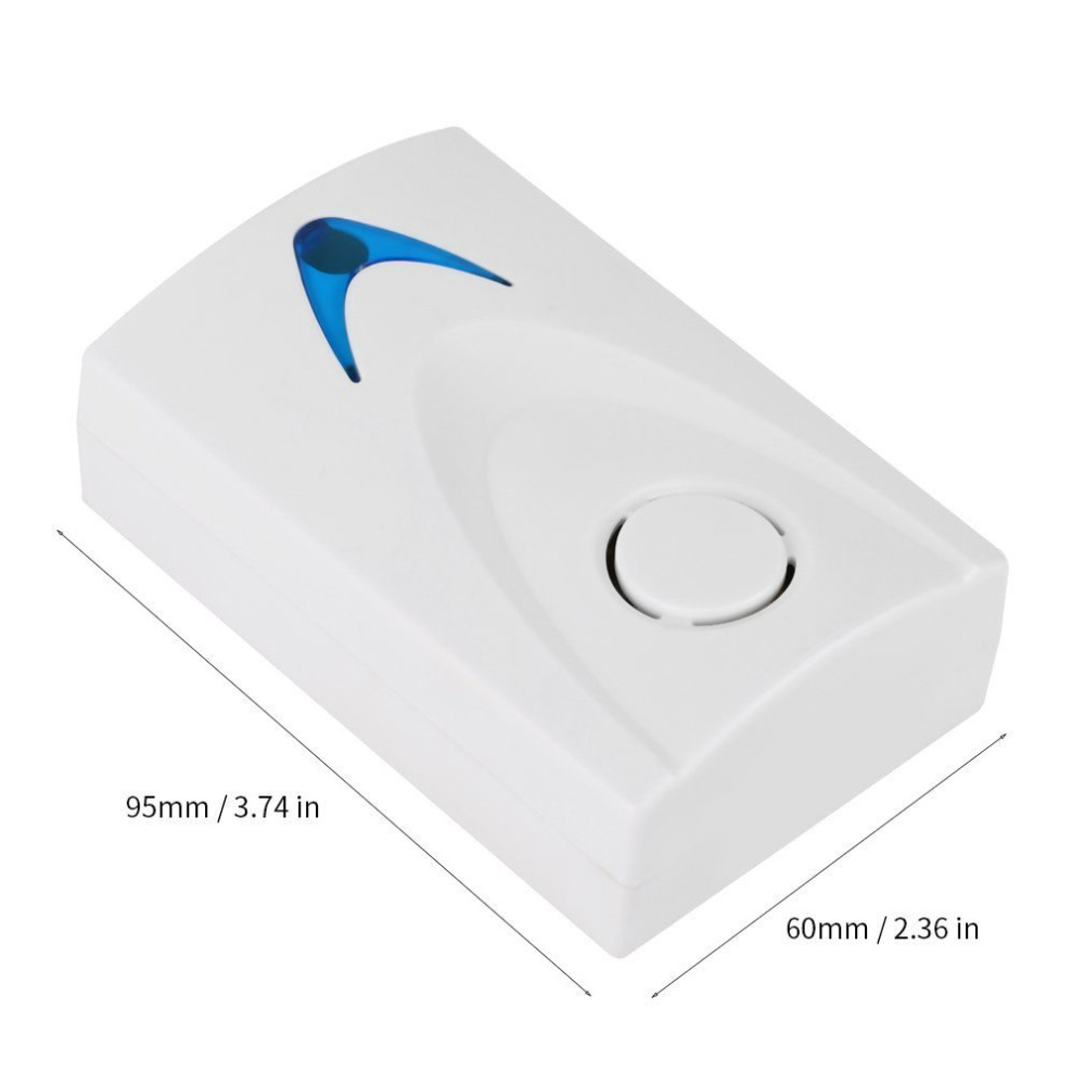 LED Wireless Doorbell Wireles Remote Control 32 Tune Songs 100M Range Smart Waterproof Door bell Button for Home Office Hotel