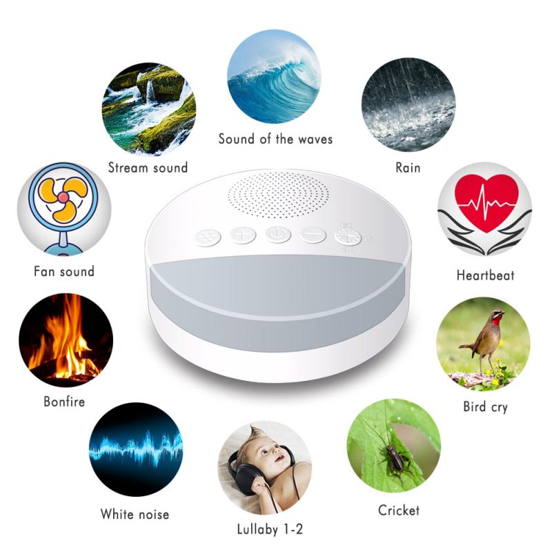 Sleep Helper Aid Noise Machine Sound Spa Relaxation Machine Nature Sounds Sleep Insomnia Relief Artifact Tool for Baby Adults