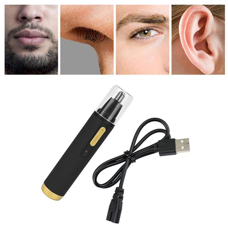Nose Hair Trimmer USB Rechargeable Electric Shaving Eyebrows Safe Hair Trimming Tool Beard Care Ear Trimmer