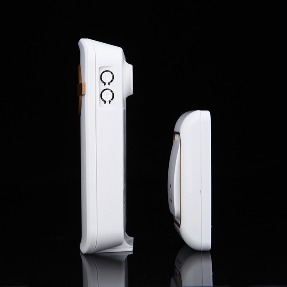 Wireless Doorbell DC battery-operated Waterproof 1 Button 1 Receiver 200M Range Smart Home Cordless door bell chime