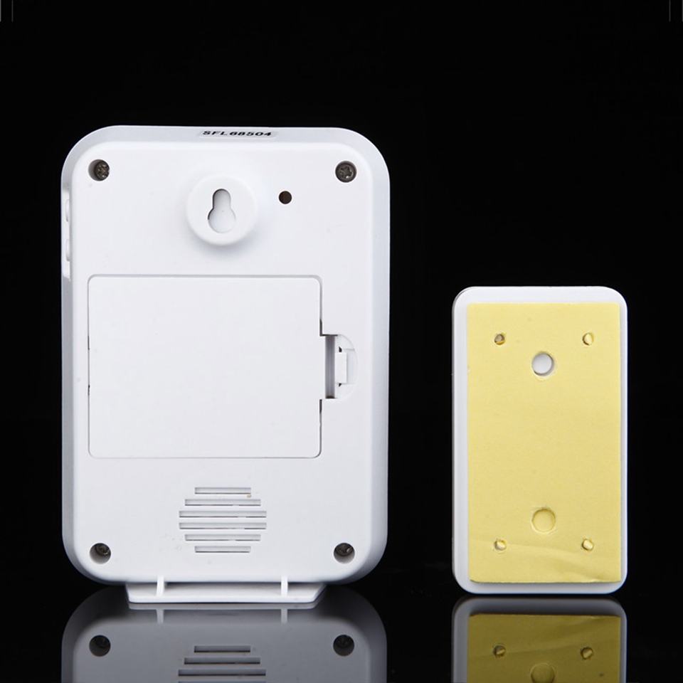 Wireless Doorbell DC battery-operated Waterproof 1 Button 1 Receiver 200M Range Smart Home Cordless door bell chime