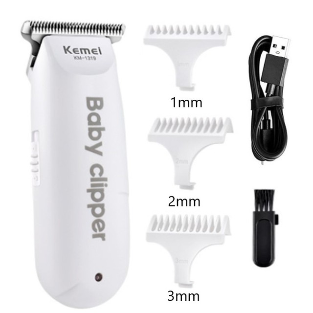Baby Hair Clipper Infant Mini Electric Hair Trimmer Quiet USB Rechargeable Shaver Kids Haircut Beard Razor for Men