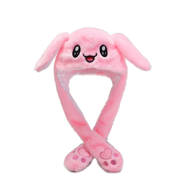 Dancing Rabbit Ear Hat Cute Caps Plush Embroidery Women's Hat Gift For Kids Children Girls Boy Wrap Warm Hat Sombrero Mujer