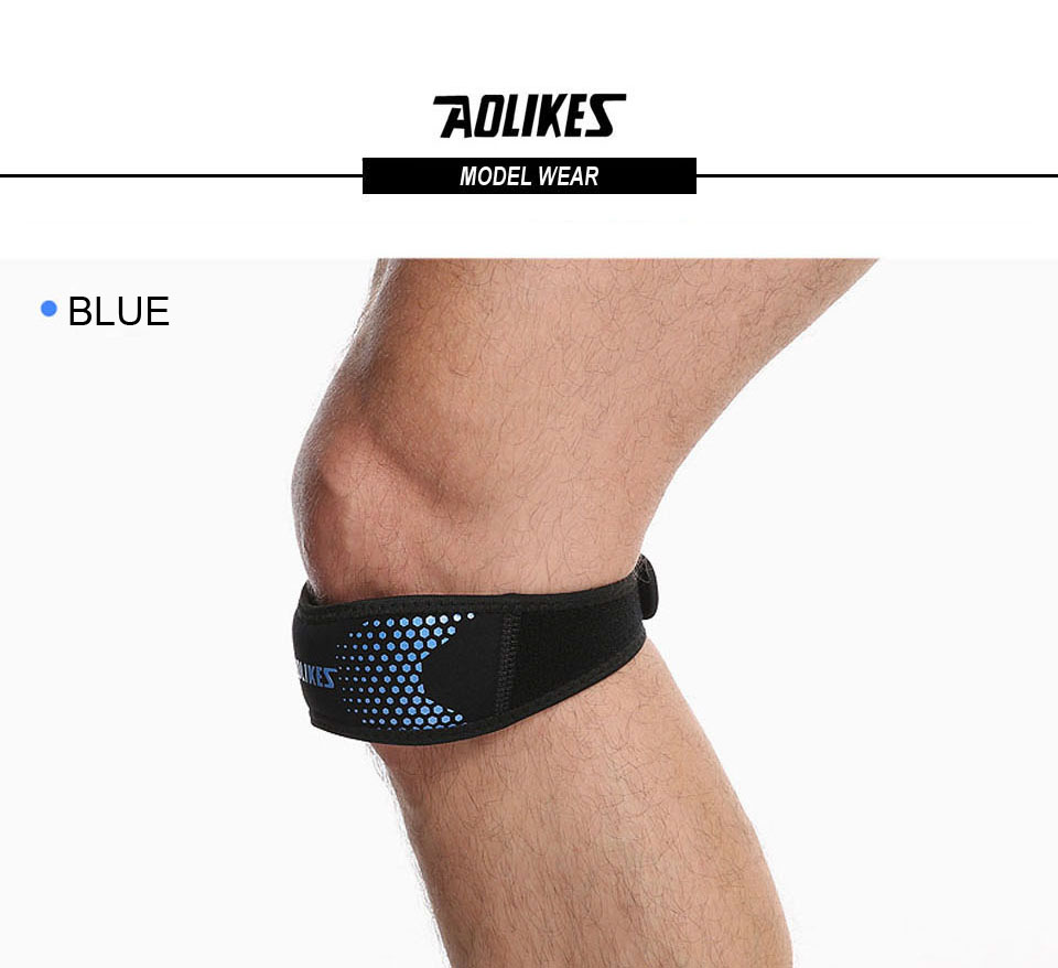 1PCS Adjustable Knee Pad Knee Pain Relief Patella Stabilizer Brace Support for Hiking Soccer Basketball Running  Sport