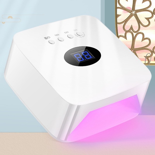 Rechargeable 30LED 128W UV Led Nail Lamp Cordless Portable Nail Dryer Curing Gel Polish Nail Light For Fast Drying Gel Polish
