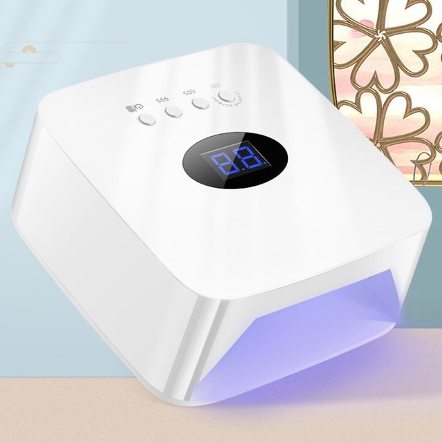 Rechargeable 30LED 128W UV Led Nail Lamp Cordless Portable Nail Dryer Curing Gel Polish Nail Light For Fast Drying Gel Polish view 2