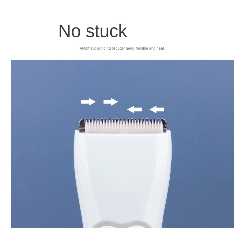 Baby Hair Clipper ultra-quiet hair-shaving for young children rechargeable hair-cutting household artifact ABS blue