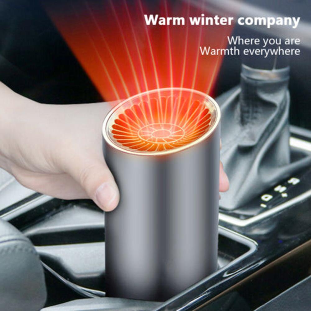 2 in 1 Heater Cooler for Auto Car Heater Cup Shape Car Warm Air Blower Electric Fan Windshield Defogging Demister Defroster