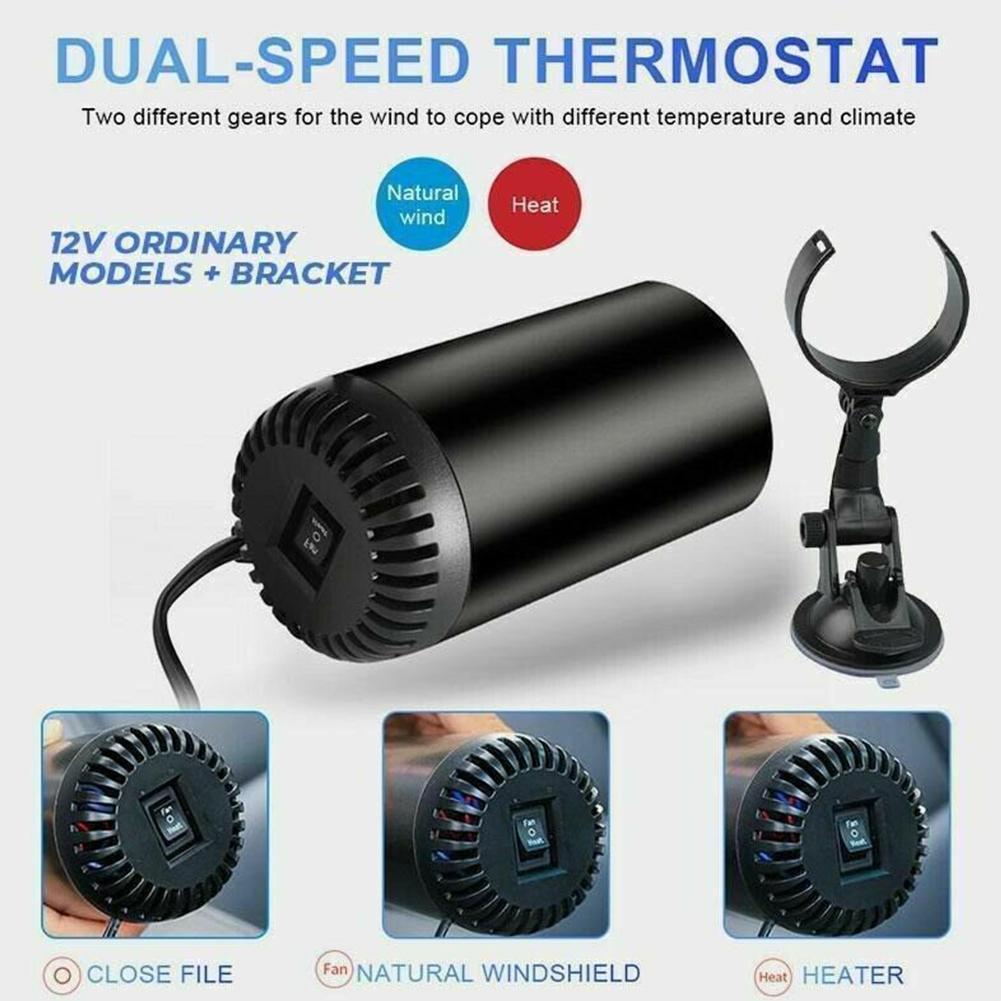 2 in 1 Heater Cooler for Auto Car Heater Cup Shape Car Warm Air Blower Electric Fan Windshield Defogging Demister Defroster