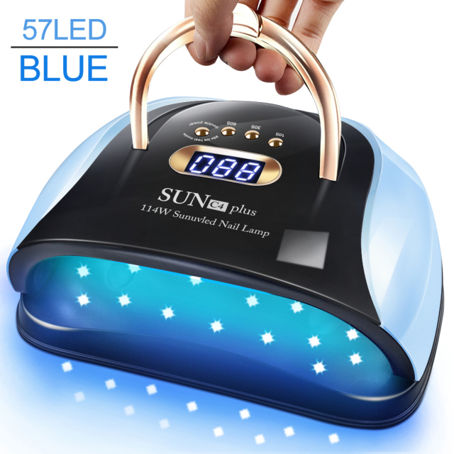 Nail Lamp 114W UV LED Lamp With 4 Timer Settings and Handle Professional Fast Curing Nail Dryer And Manicure Equipment view 3