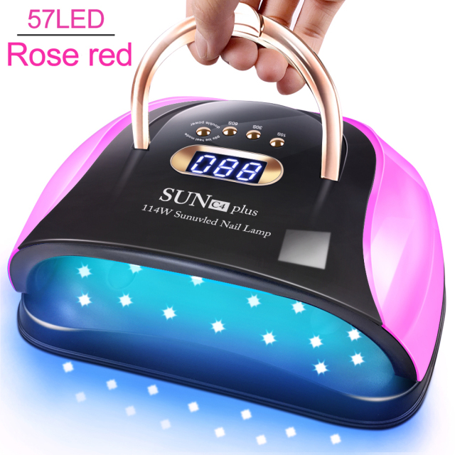 Nail Lamp 114W UV LED Lamp With 4 Timer Settings and Handle Professional Fast Curing Nail Dryer And Manicure Equipment view 4