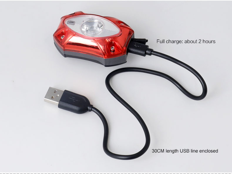 USB Rechargeable Rear Back Bicycle Light Rain Water Proof LED Bycicle Light Safety Cycling Bike Tail Lamp Taillight