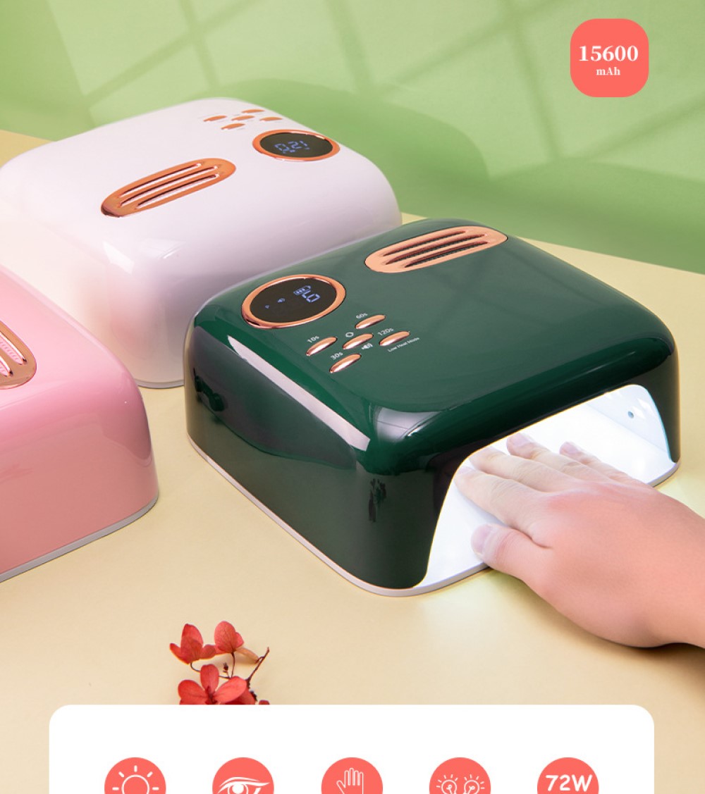 Cordless UV LED Lamp Rechargeable Nail Dryer Light Machine Lamp For Pro Manicure Drying Polish Fast Cure Gel Nails view 2