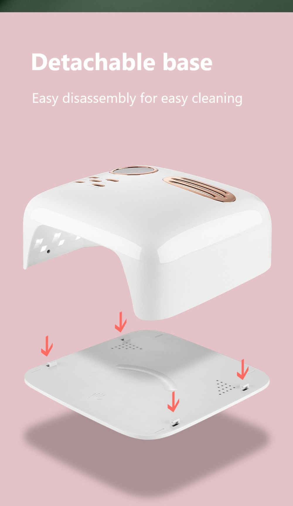 Cordless UV LED Lamp Rechargeable Nail Dryer Light Machine Lamp For Pro Manicure Drying Polish Fast Cure Gel Nails view 4
