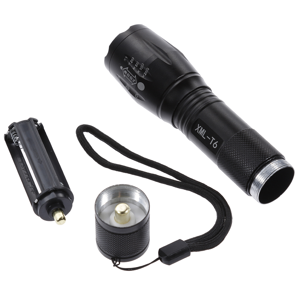 Led Flashlight  Mini Torch Lanterna Tactical Flashlight Zoomable Waterproof Protable Outdoor Camping Bike Light(Batteries not included)