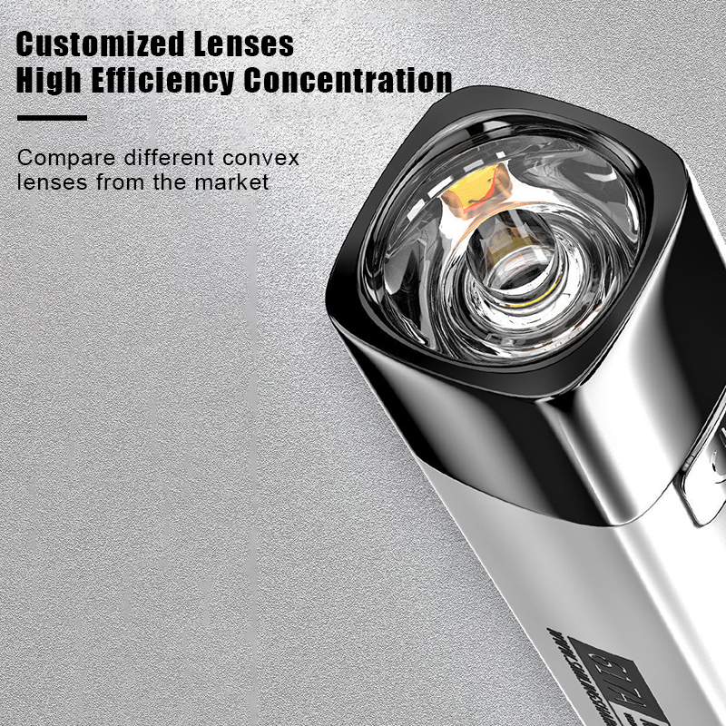 New Ultra Bright Tactical LED Flashlight Mini Torch Power Bank Outdoor Lighting With USB Charging Cable
