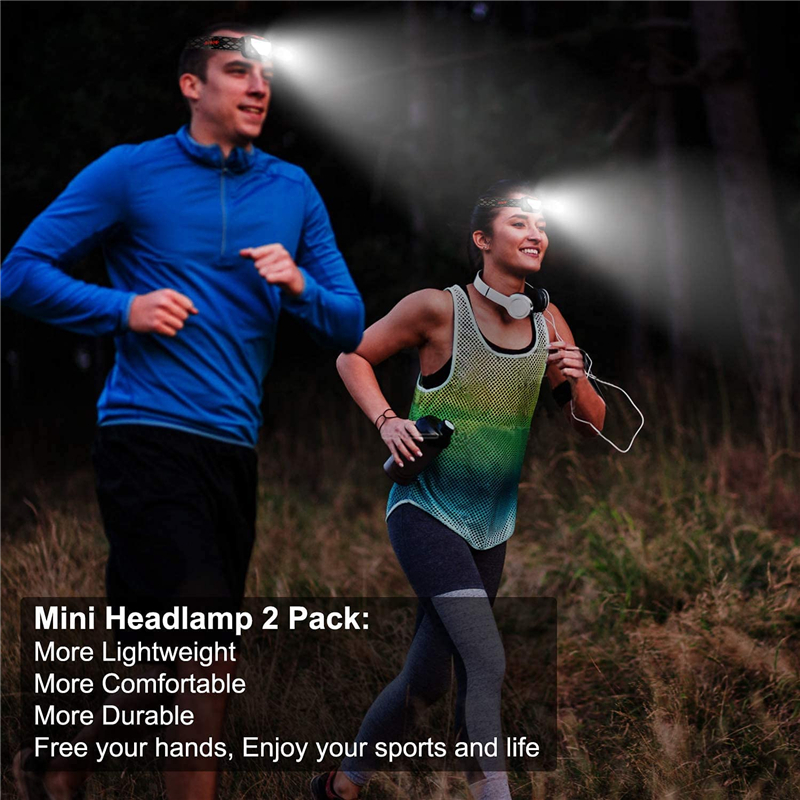 8 Modes  Motion Sensor Powerful LED Headlight headlamp Head Lamp  Flashlight Torch head light For Camping, fishing
