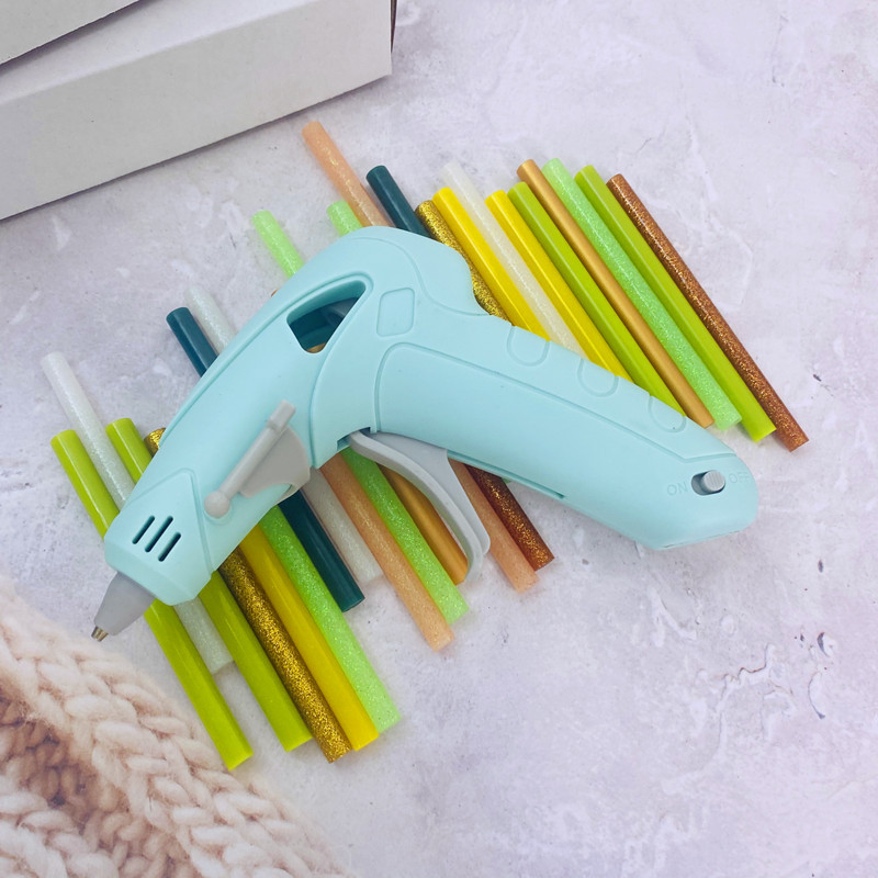 hot melt adhesive rods USB lithium battery glue gun 10W, transparent paint wax sealing DIY tool adhesive
