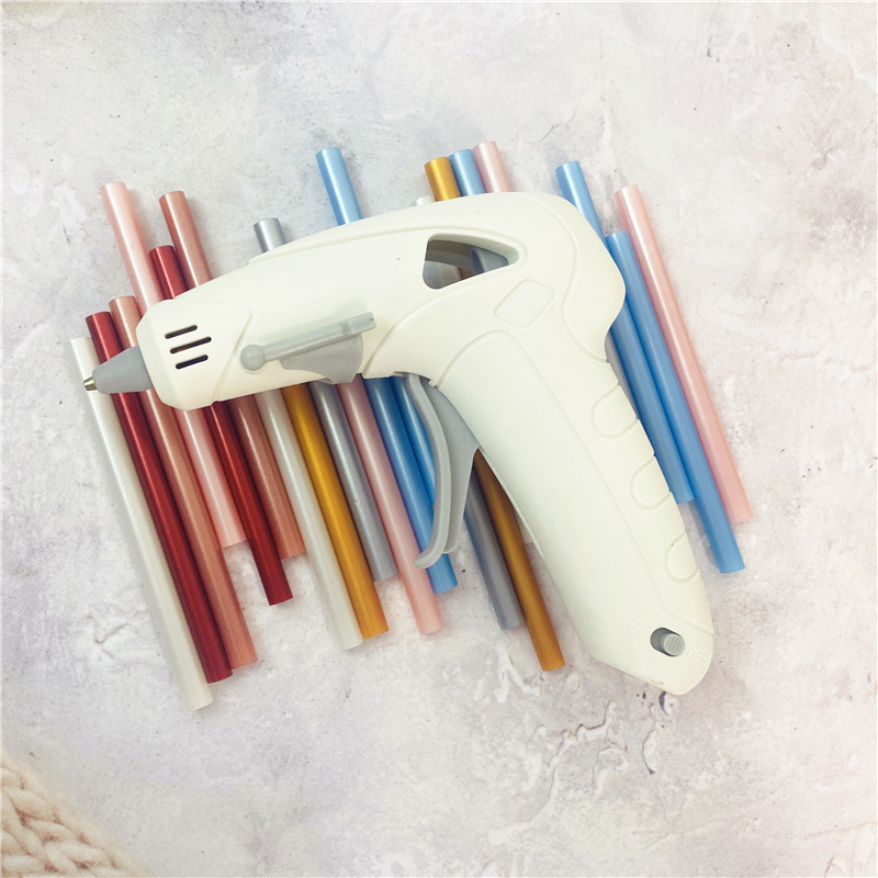 hot melt adhesive rods USB lithium battery glue gun 10W, transparent paint wax sealing DIY tool adhesive