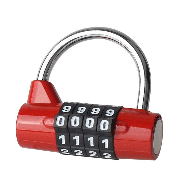 Multifunctional Combination 4 Digit Security Padlock Gym Locker Drawer Luggage Cabinet Toolbox Door Lock Door Padlock