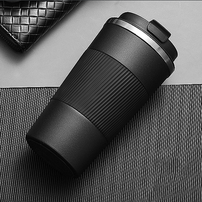 510ml Double Stainless Steel Coffee Thermos Mug with Non-slip Case Car Vacuum Flask Travel Insulated Bottle