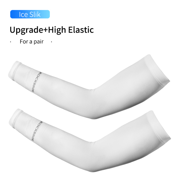 Ice Fabric Running Gloves Arm Warmers UV Protect Arm Sleeves Basketball Camping Riding Outdoors Sports Wear Protective Gear