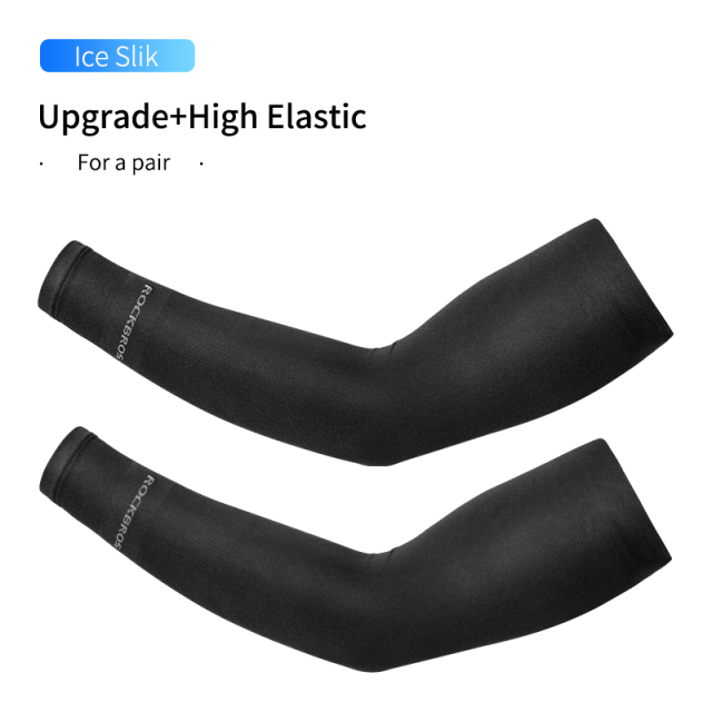 Ice Fabric Running Gloves Arm Warmers UV Protect Arm Sleeves Basketball Camping Riding Outdoors Sports Wear Protective Gear