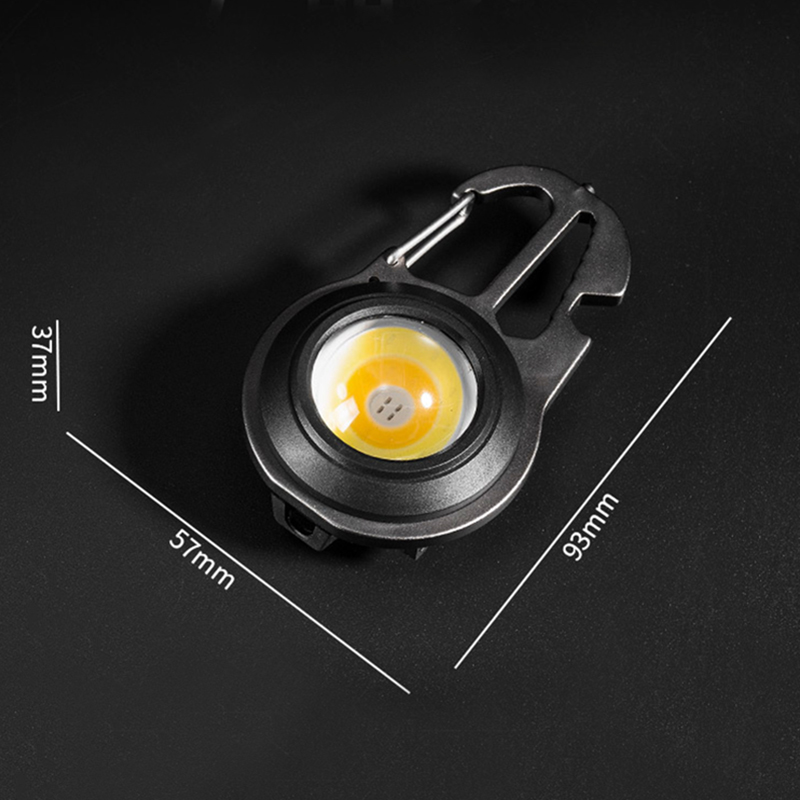 Mini Flashlight USB Rechargeable LED Light Keychain Light Multifunctional Torch Portable Work Light