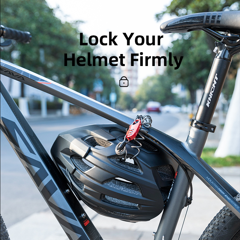90cm Antivol Moto MTB Helmet Bike Lock Elastic Stretch 45G Ultralight Flexible PVC Password Lock Bicycle Accessories