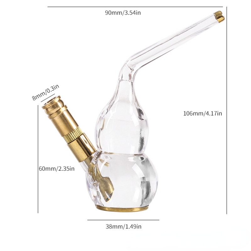 Kitchen & Dining room appliances Dual Cigarette Tobacco Smoking Pipe Water Filter Pipe Mini Shisha Hookah Water Pipe Water Bottle Filter Smoking Tobacco Pipe