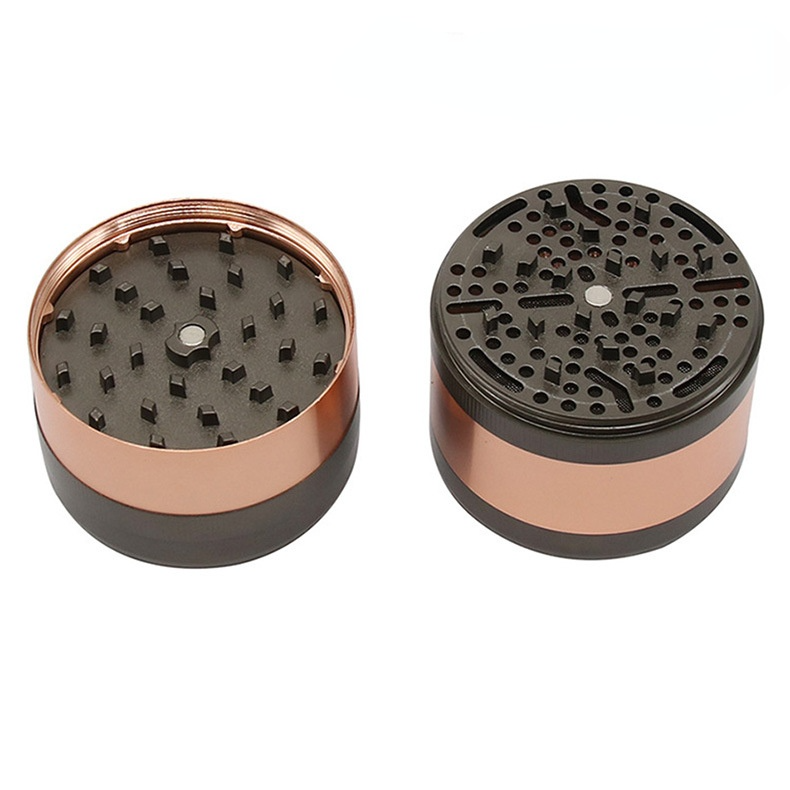 Kitchen & Dining room appliances 60mm 6-layer Tobacco Grinder Cup-shaped Grinding Cigarette Holder with Storage Tank Cigarette Crusher Grider Tobacco Grinder 1PC