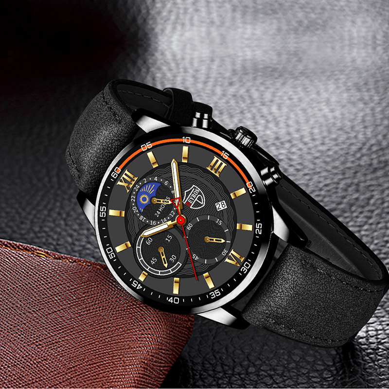 Fashion Mens Sports Watches Business Quartz Wristwatch Men Casual Luminous Clock Watch