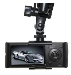 Driving Recorder Double Lens R300 Double Wide Angle Gravity Sensing GPS Camera Auto Parts(no card)