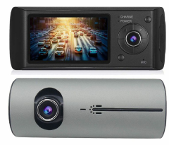 Driving Recorder Double Lens R300 Double Wide Angle Gravity Sensing GPS Camera Auto Parts(no card)