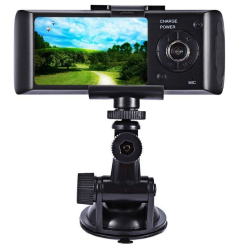 Driving Recorder Double Lens R300 Double Wide Angle Gravity Sensing GPS Camera Auto Parts(no card)