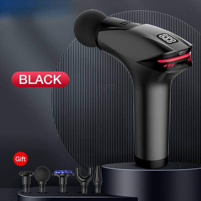 Icy Cold Compress Massage Gun Electric Percussion Pistol Massager For Body Neck Back Sport Deep Tissue Muscle Relaxation Fitness