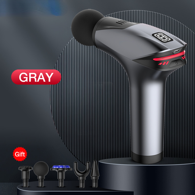 Icy Cold Compress Massage Gun Electric Percussion Pistol Massager For Body Neck Back Sport Deep Tissue Muscle Relaxation Fitness
