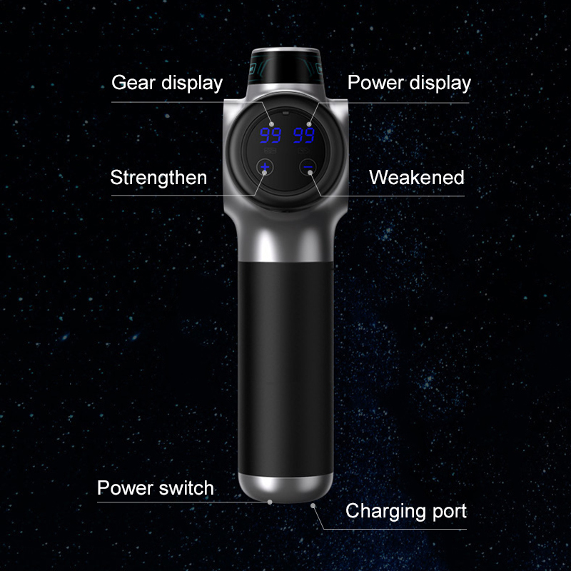 Professional Massage Gun High Frequency Vibration 99 Files Adjustment Electric Deep Tissue Muscle Body  Back Neck Massager