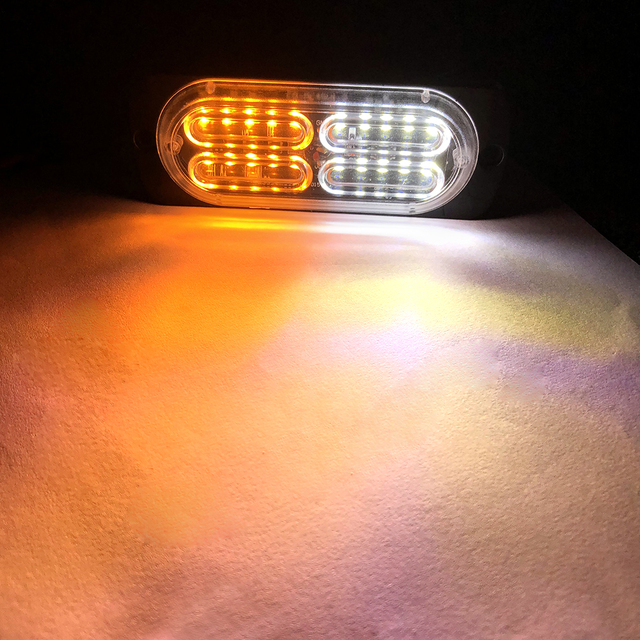 2pc Ultra Thin 20 Chips Car LED Strobe Light Emergency Light Grill Breakdown Auto Flashing For Car Truck Motorcycle 12-24V Lightbar