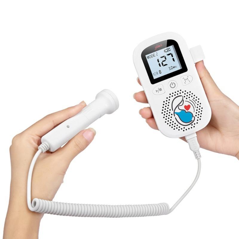 Maternity Home Fetal Doppler Heartbeat Detector Measure Pregnant Women Heart Rate Sound Movement Instrument Health Care Tools
