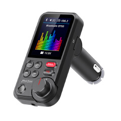 Car Mp3 Player Lossless HIFI High and Low Bass Equalizer Music Car Bluetooth FM Transmitter Car Charger TFT Display