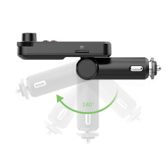 Car Mp3 Player Lossless HIFI High and Low Bass Equalizer Music Car Bluetooth FM Transmitter Car Charger TFT Display
