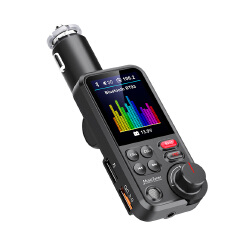 Car Mp3 Player Lossless HIFI High and Low Bass Equalizer Music Car Bluetooth FM Transmitter Car Charger TFT Display